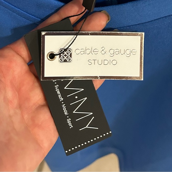 NWT CABLE & GAUGE Blue Blouse Size 3X - Picture 2 of 5